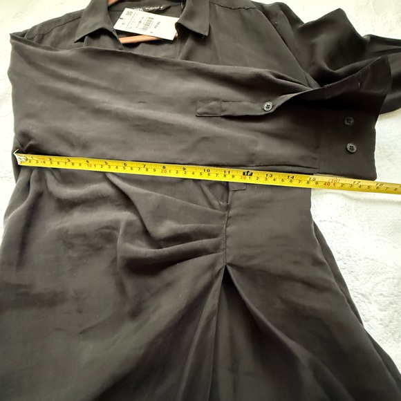 Zara Elegant Black Mini Dress NWT size L - Picture 11 of 12